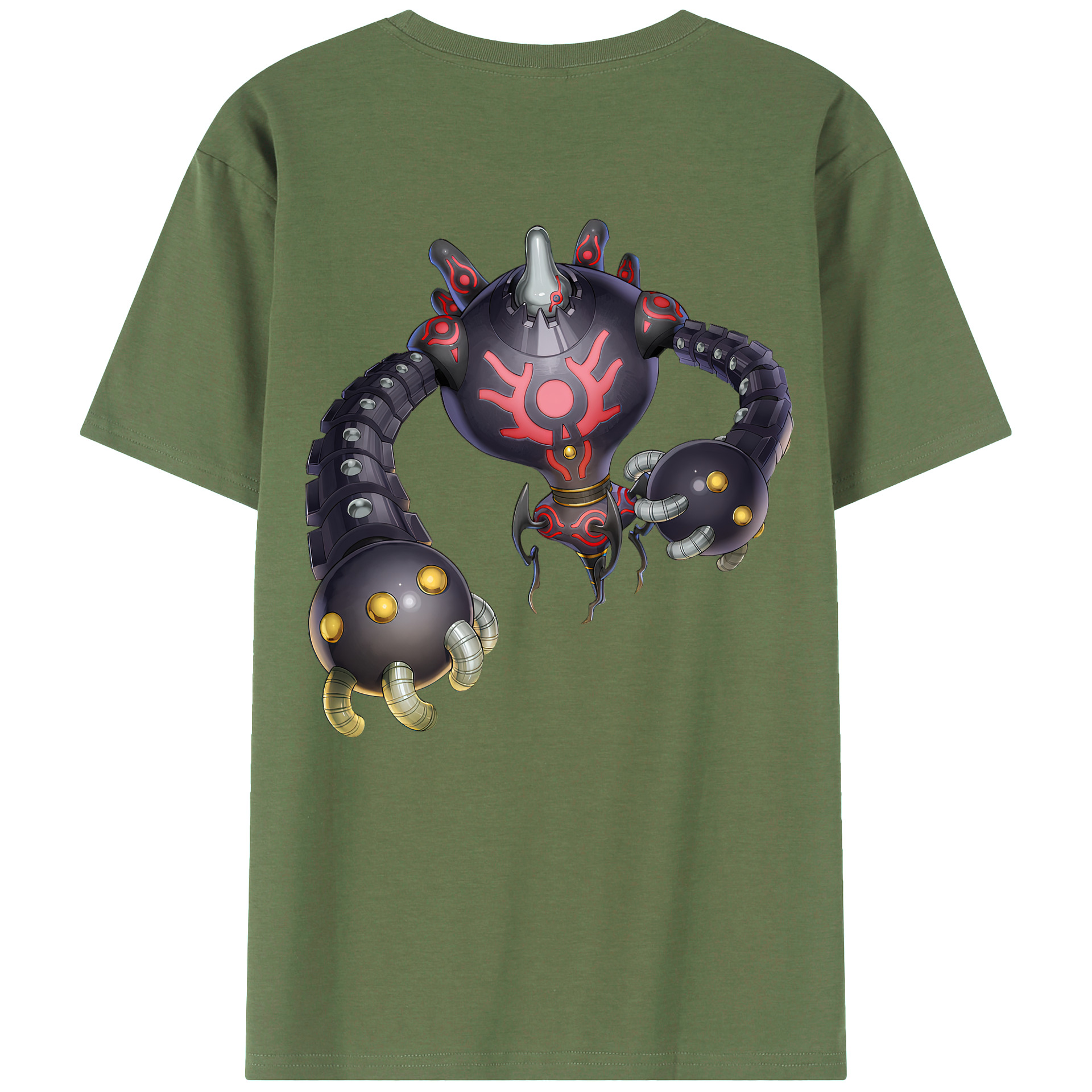 （画像用） 遊☆戯☆王 Yu-Gi-Oh! 綿100％ メンズ半袖Tシャツ（バックプリント） 通気性